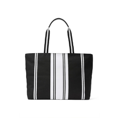 VS Striped Tote - Bolsa Grande - Listrada Preta e Branca | VICTORIA'S SECRET - comprar online