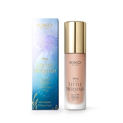 Disney - The Little Mermaid 10h Lasting Fresh Feel Foundation SPF 30 - Cor 09 Chestnut - Base Facial Cremosa - 30ml | KIKO MILANO