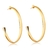 Argola grande banhada a ouro 18K