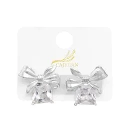 BRINCO DE PONTEIRA LAÇO GRANDE COM CRISTAL QUADRADO - P PALÁDIO