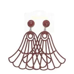 MAXI BRINCO STRASS LUXO GRAFITE Vermelho