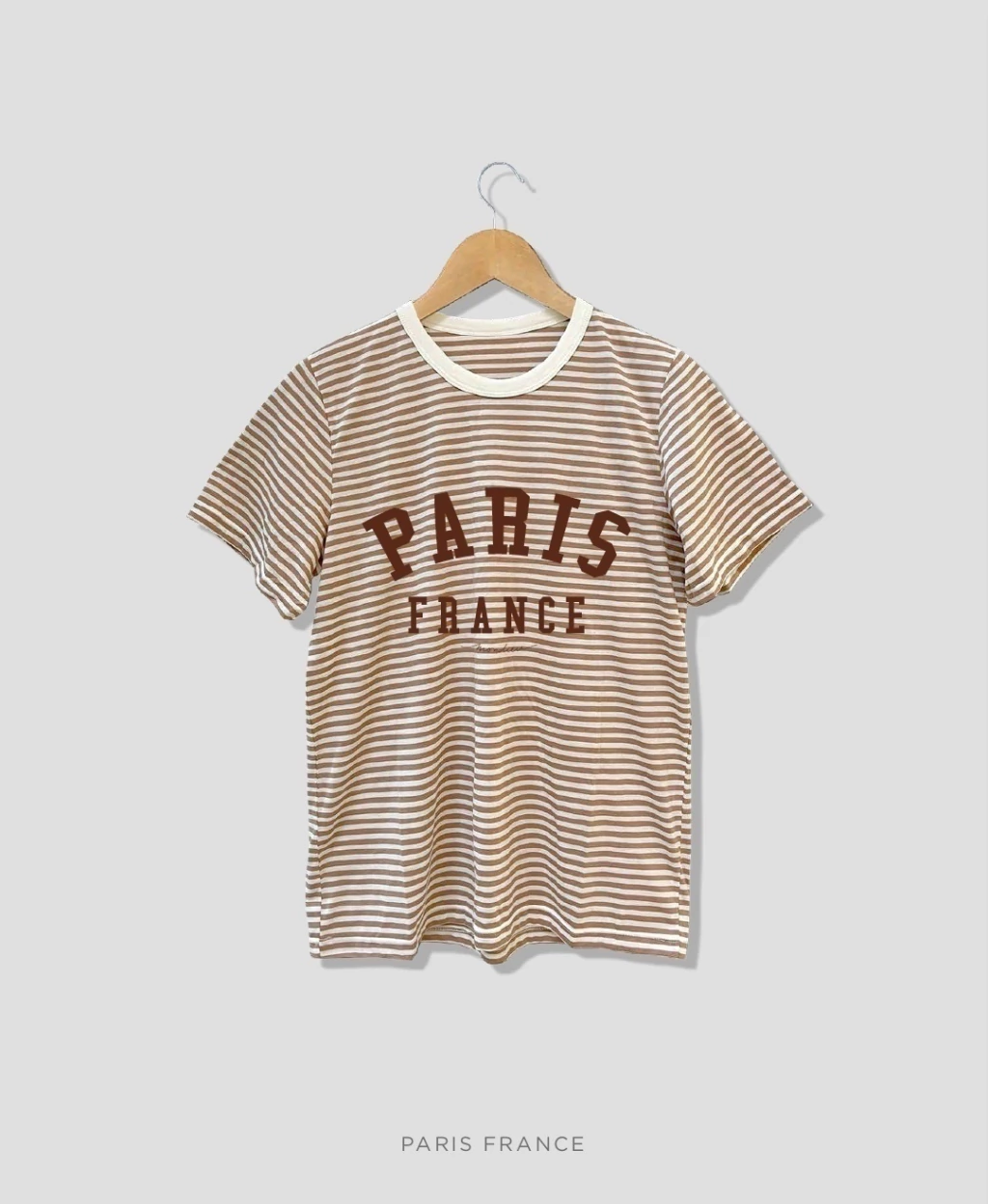 Remera Paris Rayada Cafe