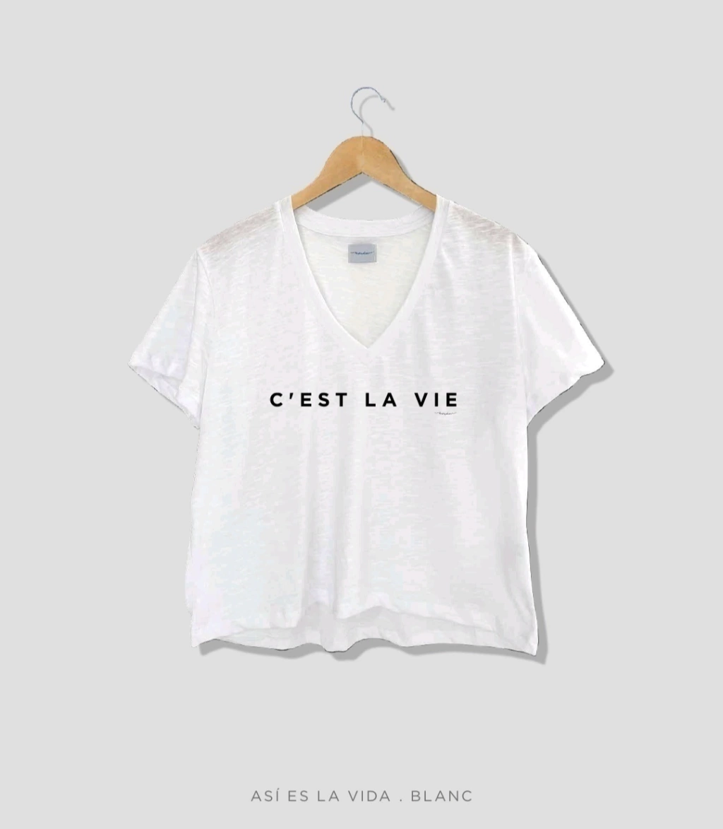 Remera C´Est La Vie (flame)