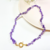 Choker cascalho ametista