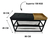 Banco Sapateira Banquinho Estofado Preto Porta Chaves 80 Cm - Estudio Steel