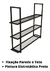 Prateleira Tripla Com Tela 1 Metro Estilo Industrial Vintage - Estudio Steel