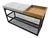 Sapateira Banco Banquinho Estofado P/ Casa 95 Cm Aparador - Estudio Steel