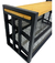 Sapateira Banco Banquinho P/ 8 Pares Estilo Industrial - loja online