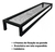Prateleira Em Tela 1x30 Metro Com Cabideiro - Estudio Steel
