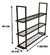 Prateleira Tripla Com Tela 1 Metro Estilo Industrial Vintage - comprar online