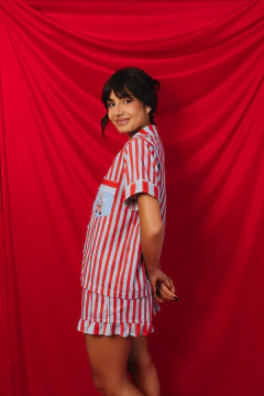 Pijama Merry Curto com Babadinhos na internet