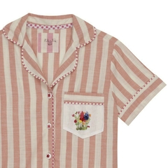Pijama Jardim Flamê Laranja - comprar online