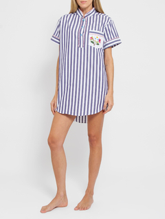 Chemise Marinho Floral - loja online