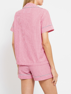 Pijama Curto Vermelho Peixe - comprar online