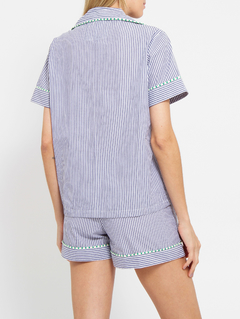 Pijama Curto Marinho Peixes - comprar online