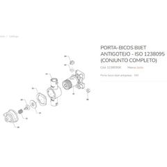 PORTA BICO BIJET ANTIGOTEJO MODELO ISO ENGATE RAPIDO COMPLET - BF AGRO