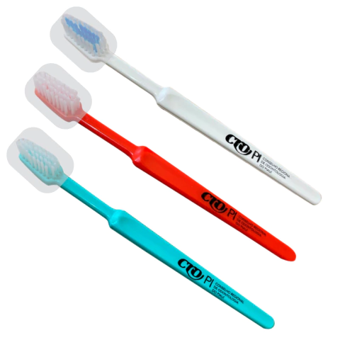 Escova de Dente Personalizada Adulto Com Protetor De Cerdas