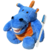 Fantoche Odontológico Pelúcia Luxo com Macro Arcada - Dinossauro Azul
