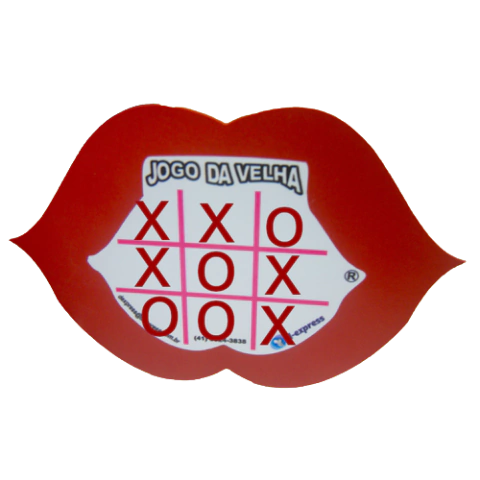 Jogo da Velha em Formato de Boca - Tema Odontológico / Saúde Bucal - comprar online