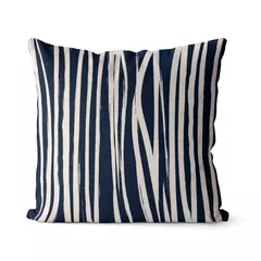 Capa Almofada Decorativa 45X45 LISTRAS MARINHO - comprar online