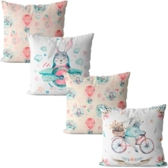 Kit 4 Capas De Almofadas Decorativas 45x45 - Páscoa - comprar online