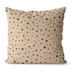 Kit 4 Capas De Almofadas 45x45 - Floral Verde e Bege - loja online