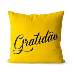Kit 4 Capas De Almofadas 45x45 - Gratidão e Fé - loja online
