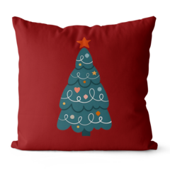 Kit 4 Capas De Almofadas Natal 45x45 - Vermelho Natal - comprar online