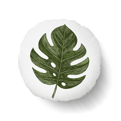 Capa De Almofada Redonda 40cm - Monstera