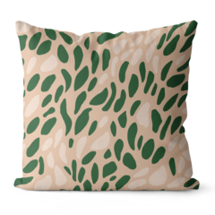 Kit 4 Capas De Almofadas 45x45 - Floral Verde e Bege na internet
