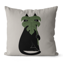 Kit 4 Capas Almofadas Para Sofá 45x45 - Gato Planta na internet