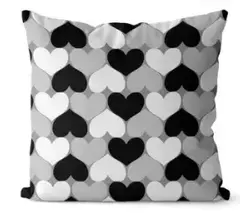 Capa Almofada Decorativa 35X35 - CORAÇÃO INVERTIDO - HOME CINZA - comprar online