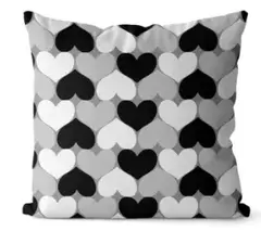 Capa Almofada Decorativa 42X42 - CORAÇÃO INVERTIDO - HOME CINZA - (cópia) - comprar online