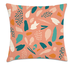 Capa De Almofada Geométrica 45x45 - brush rose