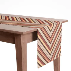 Trilho de Mesa Marrom e Bege