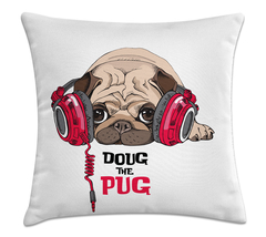 Capa de Almofada Doug The Pug 45x45