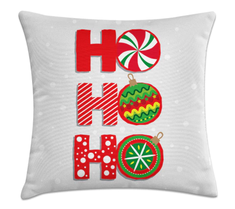 Capa de Almofada Natal 45x45 - HoHo