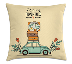 Capa de Almofada i love Adventure 45x45