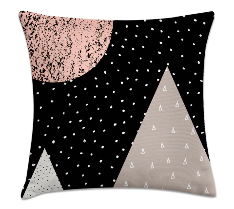 Capa De Almofada Geométrica 45x45 - Lua Escandinavo
