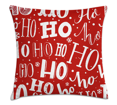 Capa de Almofada Natal 45x45 - HoHoHo