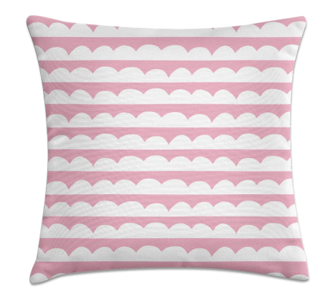 Capa De Almofada Decorativa 45x45 - Nuvens rosa