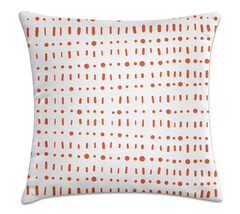Capa De Almofada Geométrica 45x45 - pontos coral