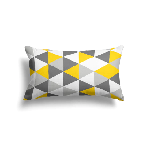 Capa De Almofada Retangular 30x50 - Triângulos