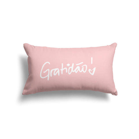 Capa De Almofada Retangular 30x50 - Gratidão