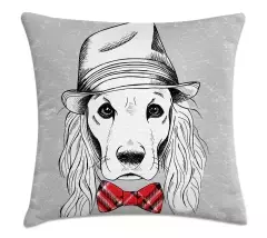 Capa Almofada Decorativa 45X45 DOG CHAPEU - comprar online