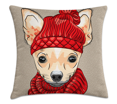 Capa de Almofada Chihuahua 45x45