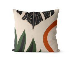 Kit 4 Capas De Almofadas 45x45 - Monstera Verde - Kombigode Store