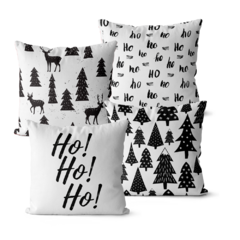 Kit 4 Capas De Almofadas Natal 45x45 - Natal PB
