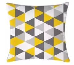 Capa Almofada Decorativa 42x42 - geo amarelo e cinza - (cópia) - comprar online