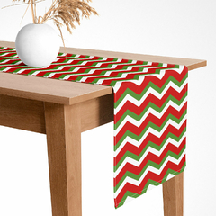Trilho de Mesa Natal Chevron